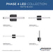 Progress Lighting Phase 4 LED Collection 11W 16 Inch LED Linear Vanity Fixture Matte Black (P710110-31M-CS)