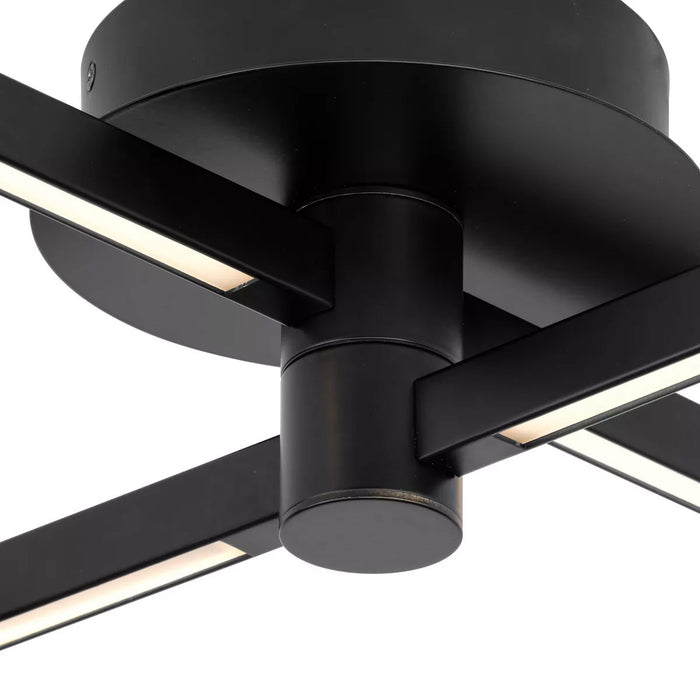 Progress Lighting Pivot LED Collection 17.5W LED Semi Flush Fixture Matte Black (P350230-31M-30)