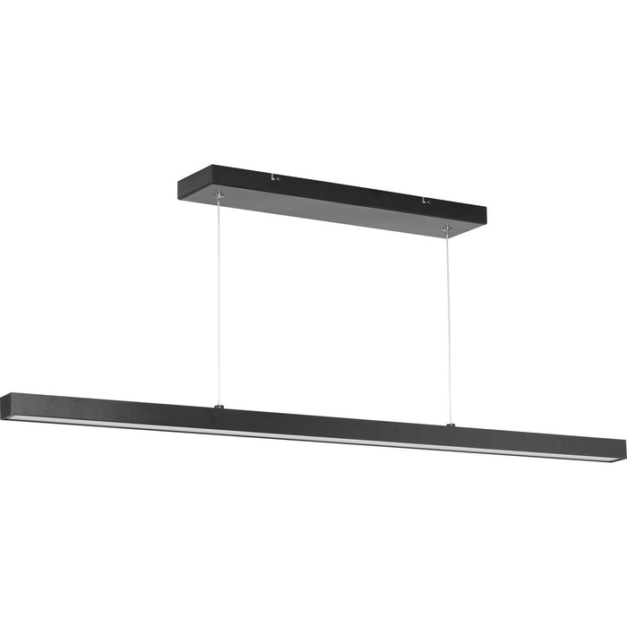 Progress Lighting Planck LED Collection Black One-Light LED Pendant 3000K (P500276-031-30)
