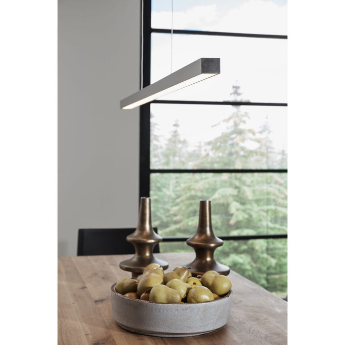 Progress Lighting Planck LED Collection Brushed Nickel One-Light LED Pendant 3000K (P500276-009-30)