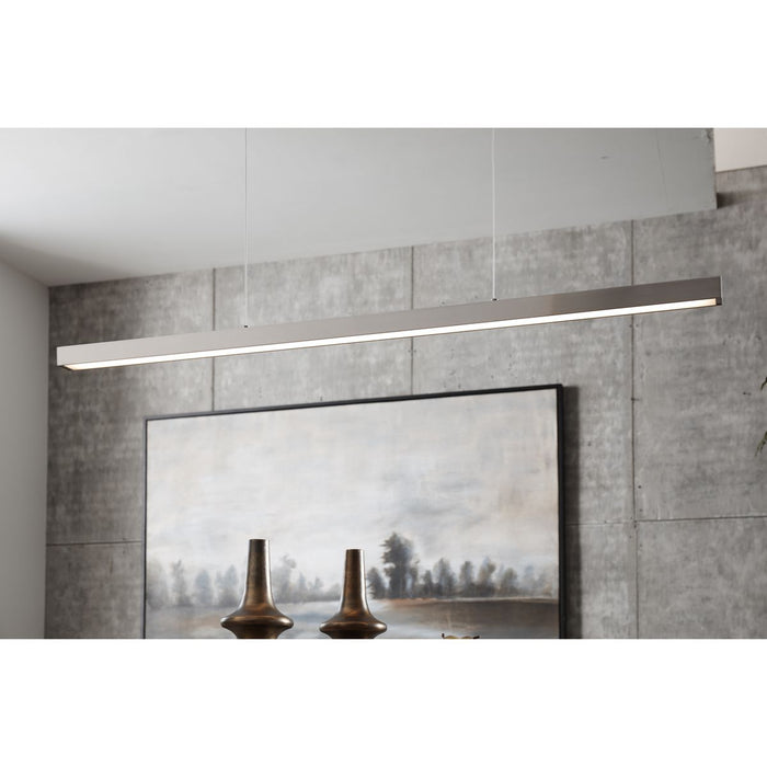 Progress Lighting Planck LED Collection Brushed Nickel One-Light LED Pendant 3000K (P500276-009-30)