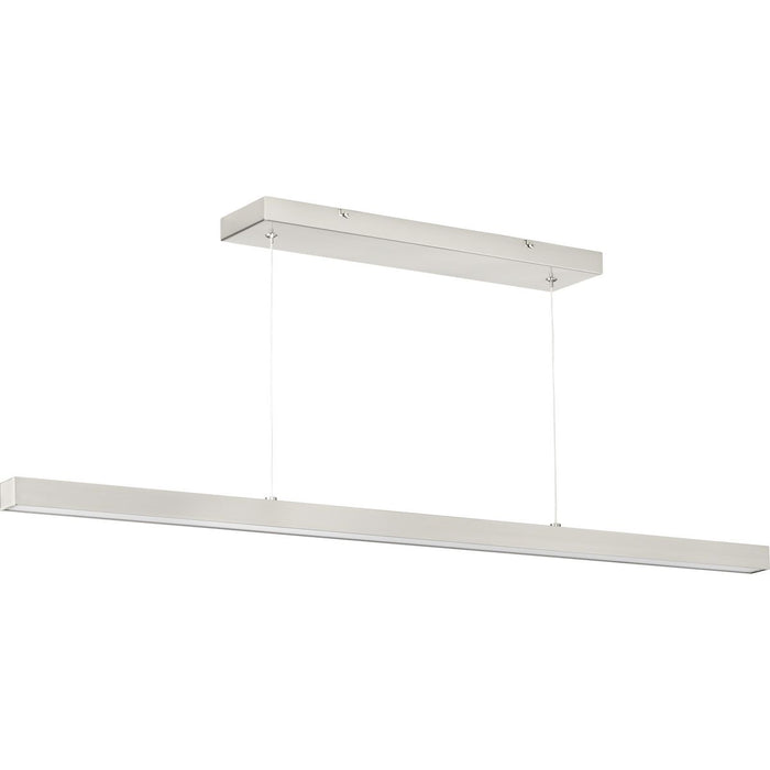 Progress Lighting Planck LED Collection Brushed Nickel One-Light LED Pendant 3000K (P500276-009-30)