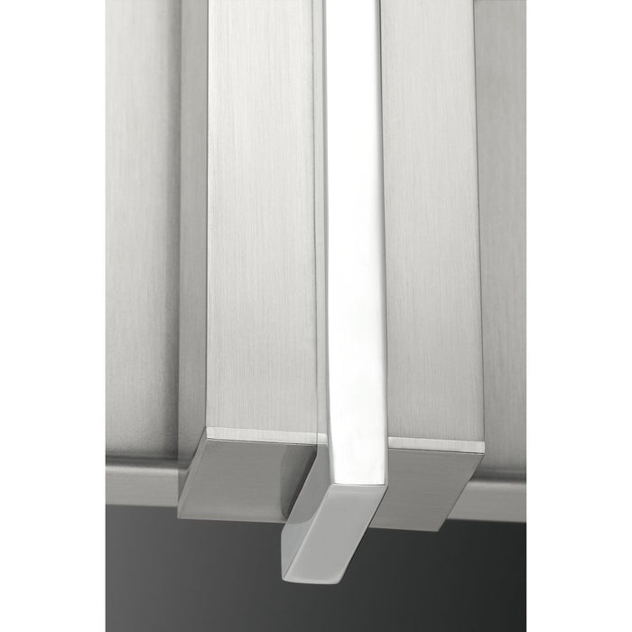 Progress Lighting Planck LED Collection One-Light LED Wall Sconce Brushed Nickel Finish 3000K (P710051-009-30)