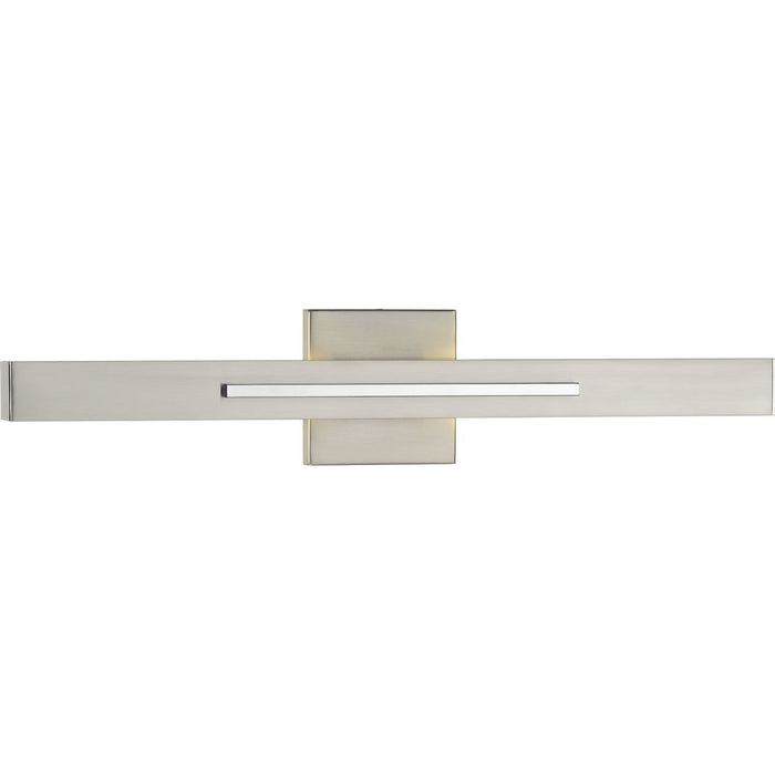 Progress Lighting Planck LED Collection Two-Light LED Wall Sconce Brushed Nickel Finish 3000K (P710052-009-30)
