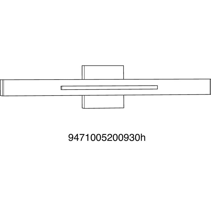 Progress Lighting Planck LED Collection Two-Light LED Wall Sconce Brushed Nickel Finish 3000K (P710052-009-30)