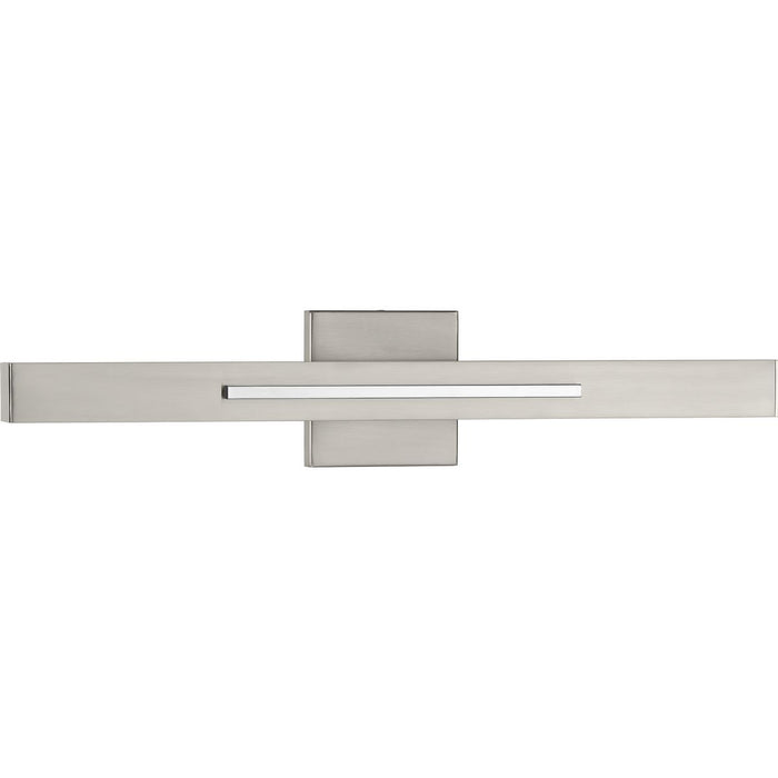 Progress Lighting Planck LED Collection Two-Light LED Wall Sconce Brushed Nickel Finish 3000K (P710052-009-30)
