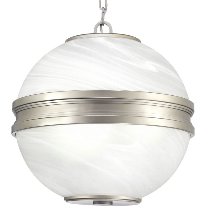 Progress Lighting Point Dume Moonrise 3 Light 19 Inch Antique Nickel Pendant Ceiling Light (P500204-081)