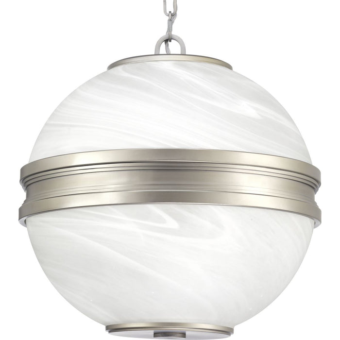 Progress Lighting Point Dume Moonrise 3 Light 19 Inch Antique Nickel Pendant Ceiling Light (P500204-081)