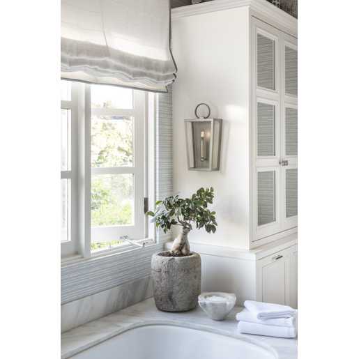 Progress Lighting Point Dume Shearwater 1 Light 8 Inch Antique Nickel Ada Wall Sconce Wall Light (P710066-081)