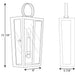 Progress Lighting Point Dume Shearwater 1 Light 8 Inch Antique Nickel Ada Wall Sconce Wall Light (P710066-081)