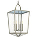 Progress Lighting Point Dume Shearwater 4 Light 16 Inch Antique Nickel Foyer Pendant Ceiling Light (P500196-081)