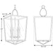 Progress Lighting Point Dume Shearwater 4 Light 16 Inch Antique Nickel Foyer Pendant Ceiling Light (P500196-081)