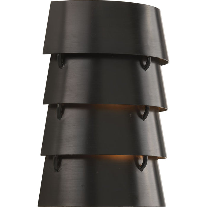 Progress Lighting Point Dume Surfrider 2 Light 9 Inch Antique Bronze Ada Wall Sconce Wall Light (P710064-020)