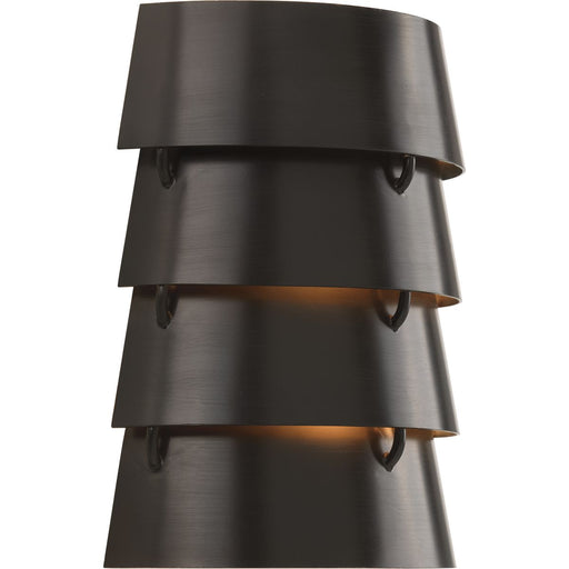 Progress Lighting Point Dume Surfrider 2 Light 9 Inch Antique Bronze Ada Wall Sconce Wall Light (P710064-020)