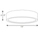 Progress Lighting Portal Collection One-Light 13 Inch LED Flush Mount 3000K (P3632-0930K9)