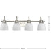 Progress Lighting Preston Collection 100W Four-Light Bath Fixture Brushed Nickel (P300429-009)