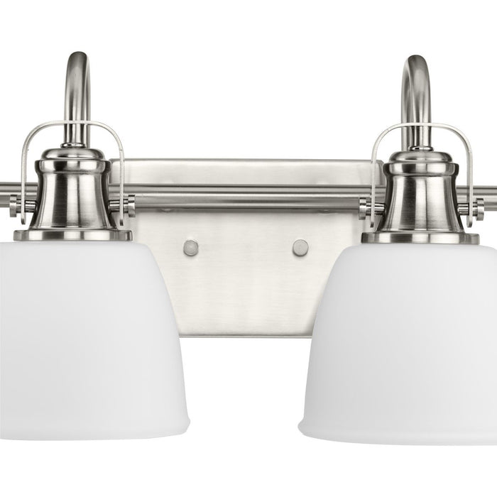 Progress Lighting Preston Collection 100W Four-Light Bath Fixture Brushed Nickel (P300429-009)