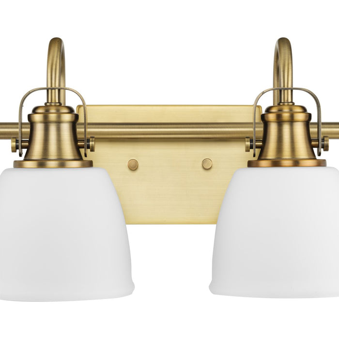 Progress Lighting Preston Collection 100W Four-Light Bath Fixture Vintage Brass (P300429-163)