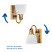 Progress Lighting Preston Collection 100W One-Light Bath Fixture Vintage Brass (P300426-163)