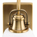 Progress Lighting Preston Collection 100W One-Light Bath Fixture Vintage Brass (P300426-163)