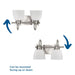 Progress Lighting Preston Collection 100W Two-Light Bath Fixture Brushed Nickel (P300427-009)