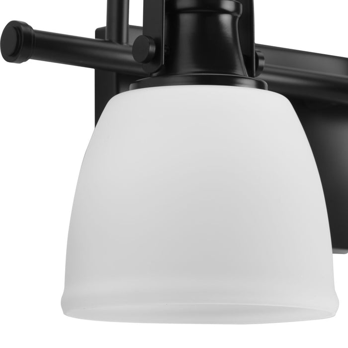 Progress Lighting Preston Collection 100W Two-Light Bath Fixture Matte Black (P300427-31M)