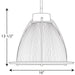 Progress Lighting Prismatic Glass One-Light 16 Inch Pendant (P5183-09)