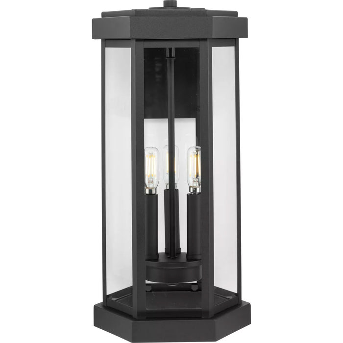 Progress Lighting Ramsey Collection 60W Three-Light Wall Lantern Black (P560339-031)