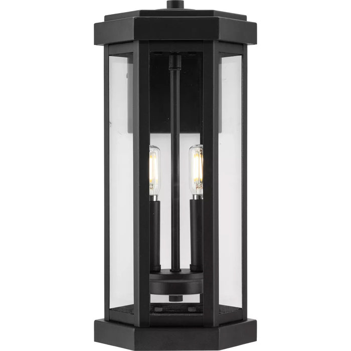 Progress Lighting Ramsey Collection 60W Two-Light Wall Lantern Black (P560338-031)