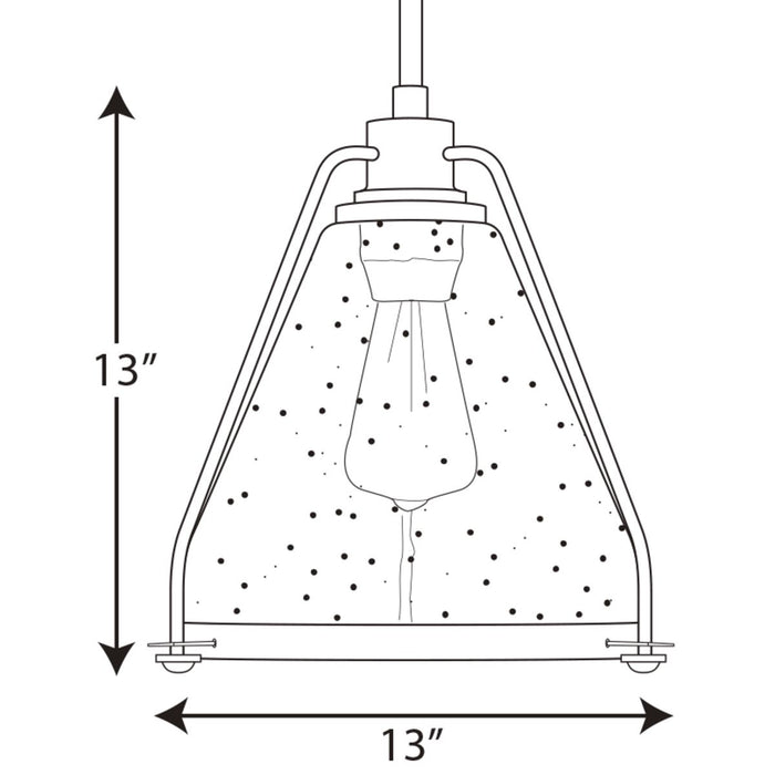 Progress Lighting Range Collection One-Light Pendant (P500135-143)