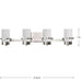 Progress Lighting Reiss Collection 100W Four-Light Bath Fixture Brushed Nickel (P300416-009)