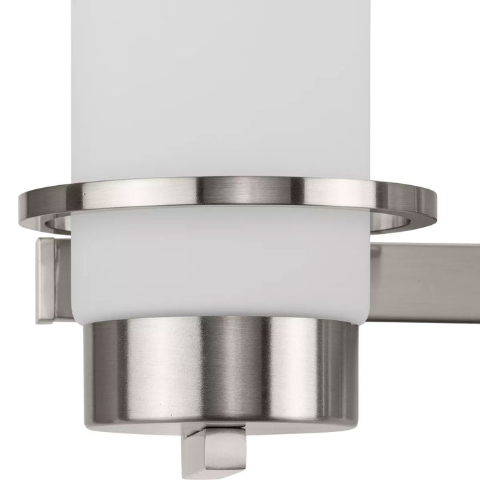 Progress Lighting Reiss Collection 100W Four-Light Bath Fixture Brushed Nickel (P300416-009)