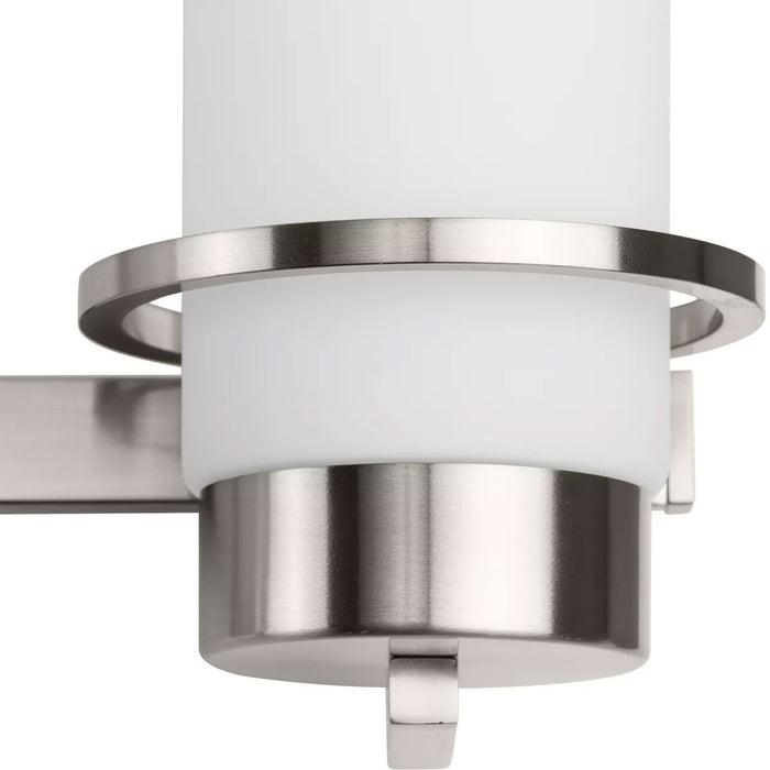 Progress Lighting Reiss Collection 100W Four-Light Bath Fixture Brushed Nickel (P300416-009)