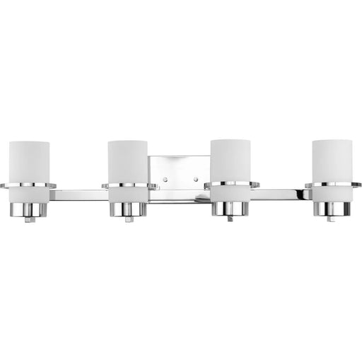 Progress Lighting Reiss Collection 100W Four-Light Bath Fixture Polished Chrome (P300416-015)