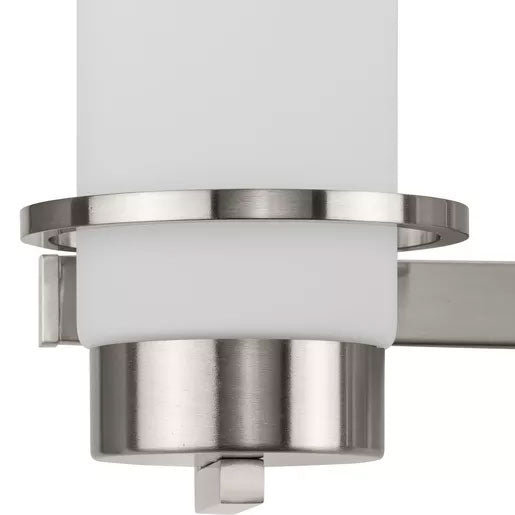 Progress Lighting Reiss Collection 100W Three-Light Bath Fixture Brushed Nickel (P300415-009)