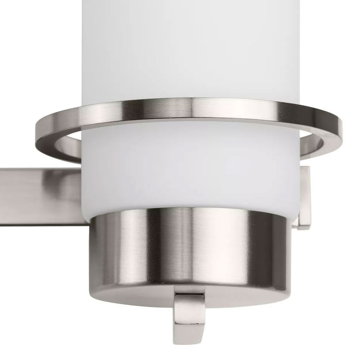 Progress Lighting Reiss Collection 100W Three-Light Bath Fixture Brushed Nickel (P300415-009)