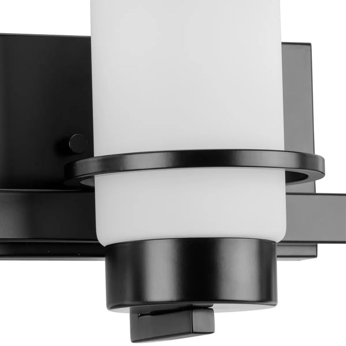 Progress Lighting Reiss Collection 100W Three-Light Bath Fixture Matte Black (P300415-31M)