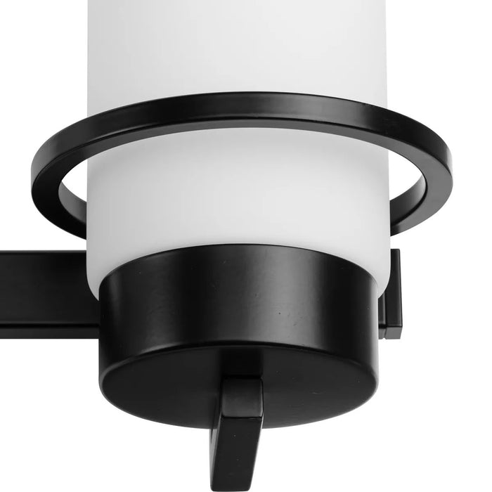 Progress Lighting Reiss Collection 100W Three-Light Bath Fixture Matte Black (P300415-31M)