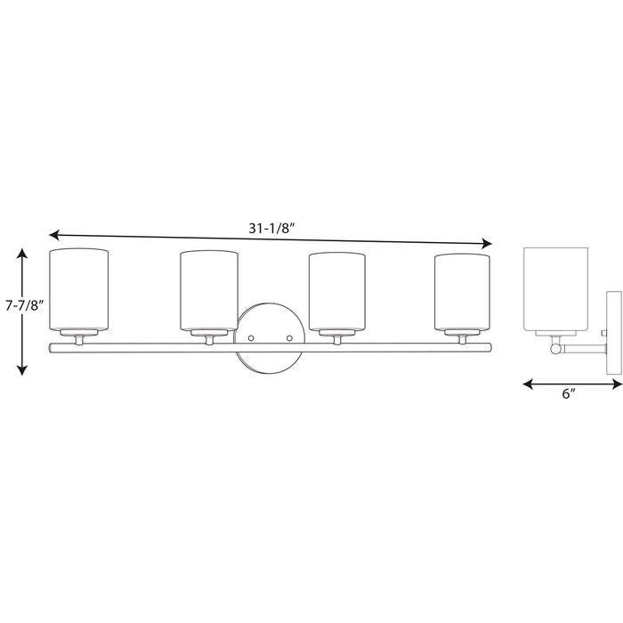 Progress Lighting Replay Collection Four-Light Bath And Vanity (P2160-09)