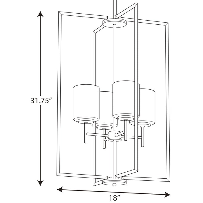 Progress Lighting Replay Collection Four-Light Foyer Pendant (P500206-009)