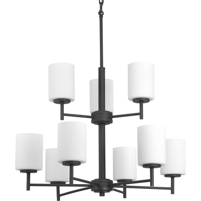 Progress Lighting Replay Collection Nine-Light Two-Tier Chandelier (P4726-31)