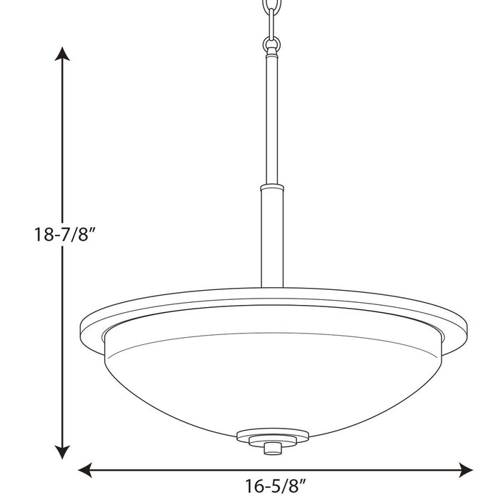 Progress Lighting Replay Collection Three-Light Inverted Pendant (P3450-09)