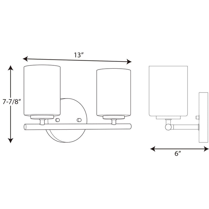 Progress Lighting Replay Collection Two-Light Bath And Vanity (P2158-09)