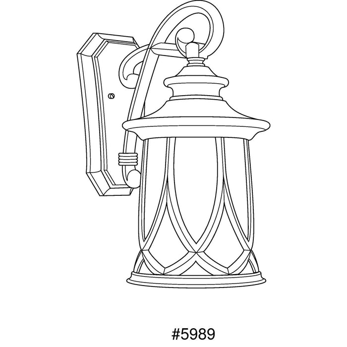 Progress Lighting Resort Collection One-Light Large Wall Lantern (P5989-122)