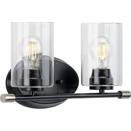 Progress Lighting Riley Collection Black Two-Light Bath (P300277-031)