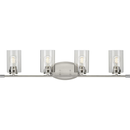 Progress Lighting Riley Collection Brushed Nickel Four-Light Bath (P300279-009)