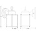 Progress Lighting Roman Coach Collection Black One-Light Small Wall Lantern (P5986-31MD)
