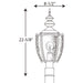 Progress Lighting Roman Coach Collection One-Light Post Lantern (P6417-20)