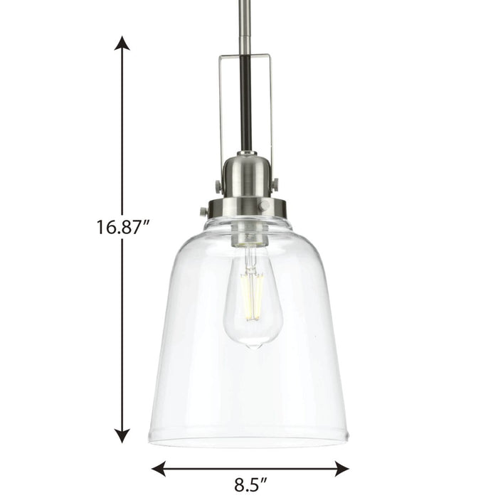Progress Lighting Rushton Collection 1 Light 100W Medium Base Pendant Fixture (P500329-009)