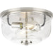 Progress Lighting Rushton Collection 2 Light 60W Medium Base Flush Mount Close To Ceiling Fixture (P350205-009)
